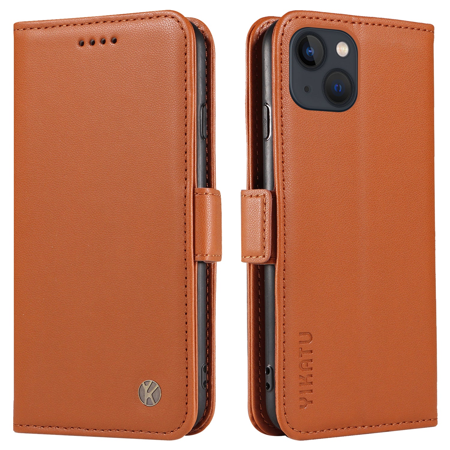 YIKATU YK-003 Flip Cover til iPhone 13 mini 5,4 tommer Anti-ridse PU læderholder Telefonpung etui YIKATU YK-003 Flip Cover til iPhone 13 mini 5,4 tommer Anti-ridse PU læderholder Telefonpung etui